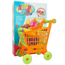 Childrens Shopping Cart with Vegetables Toy Set